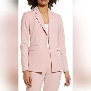 ★sinoon★ CLASSIC BLAZER PINK SN2E1OJ004PK HGps8w Womens Classic One Button Blazers Casual Solid